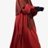 Abaya Manches Bouffantes Terra Rosa x Maxi Khimar Classique Marron Rouille by Oummi Abi Moi