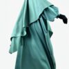 Abaya Manches Bouffantes Vert Opaline x Maxi Khimar Classique Vert Opaline by Oummi Abi Moi