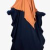 Cape Bleu Nuit x Maxi Khimar Classique Miel By Oummi Abi Moi
