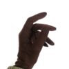 Gants-Tactiles-Sans-Fleur-semi-long-Marron