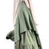 Niqab 90 cm Casquette Greige x Abaya Caly Olive x Maxi Khimar Classique Olive by Oummi Abi Moi