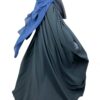 Kimocape Gris Foncé x Hijab Rectangle Bleu Pétrole by Oummi Abi Moi