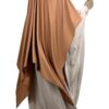 Maxi Khimar Double Camel x Abaya Saoudienne Greige by Oummi Abi Moi