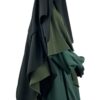 Niqab Classique 150 Noir x Abaya Bubble Vert Intense x Maxi Khimar Classique Kaki by Oummi Abi Moi