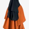 Niqab Classique 90 Noir x Abaya Bubble Miel Intense x Maxi Khimar Classique Miel Intense by Oummi Abi Moi
