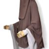 Niqab à Clips 130 cm Taupe Rose By Oummi Abi Moi