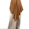 Abaya Manches Bouffantes Greige x Maxi Khimar Camel by Oummi Abi Moi
