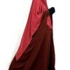 Abaya Saoudienne Marron Rouille x Maxi Khimar Double Terra Rosa By Oummi Abi Moi