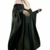 Kimocape Kaki x Abaya Saoudienne Olive x Maxi Hijab XXL Beige by Oummi Abi Moi
