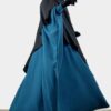 Abaya Saoudienne Caviary Vert Émeraude x Maxi Khimar Caviary Noir by Oummi Abi Moi