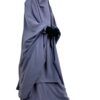 Jilbab 2 Pièces Gris Mauve By Oummi Abi Moi