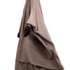Jilbab 2 Pièces Taupe Nude By Oummi Abi Moi
