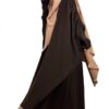 Kimocape Chocolat x Maxi Khimar Classique Beige Nude By Oummi Abi Moi