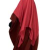 Maxi Khimar Double Terra Rose x Abaya Saoudienne Marron Rouille By Oummi Abi Moi
