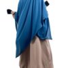 Maxi Hijab Bleu Jean By Oummi Abi Moi