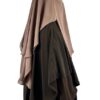 Niqab Classique 90 cm Taupe x Khimar Double Chocolat x Abaya Saoudienne Chocolat by Oummi Abi Moi