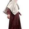 Abaya Mini Bois de Rose x Khimar Mini Greige by Oummi Abi Moi