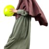 Abaya Mini Olive x Khimar Mini Bois de Rose by Oummi Abi Moi