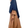 Abaya Mini Camel x Khimar Mini Bleu Nuit by Oummi Abi Moi
