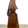 Abaya Mini Moka x Khimar Mini Moka by Oummi Abi Moi