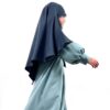 Abaya Mini Bleu Gris x Khimar Mini Bleu Nuit by Oummi Abi Moi