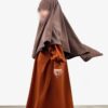 Abaya Mini Miel Intense x Khimar Mini Moka by Oummi Abi Moi