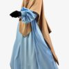 Abaya Bubble Bleu Ciel x Maxi Khimar Classique Beige Nude by Oummi Abi Moi