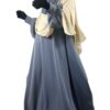 Abaya Bubble Gris Lilas x Maxi Hijab XXL Sable by Oummi Abi Moi