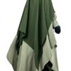 Cape Olive x Abaya Bubble Kaki x Khimar Double Kaki by Oummi Abi Moi
