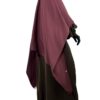 Khimar Double Bois de Rose x Abaya Bubble Chocolat by Oummi Abi Moi