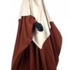 Kimocape Marron Rouille x Maxi Khimar Greige by Oummi Abi Moi