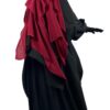 Niqab150 cm Bordeaux x Abaya Bubble Noire by Oummi Abi Moi
