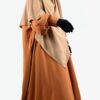 Abaya Manches Bouffantes Miel x Maxi Khimar Classique Beige Nude by Oummi Abi Moi