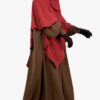 Abaya Manches Bouffantes Moka x Maxi Khimar Classique Terra Rosa by Oummi Abi moi