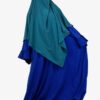 Abaya-Caly-Bleu-Roi-x-Maxi-Khimar-Vert-Emeraude-By-Oummi-Abi-Mo