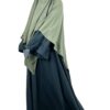 Abaya-Caly-Gris-Fonce-x-Maxi-Khimar-Olive-x-Gants-Court-Gris-Clair-By-Oummi-Abi-Moi--