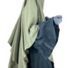 Abaya-Caly-Gris-Fonce-x-Maxi-Khimar-Olive-x-Gants-Courts-Gris-Clair-By-Oummi-Abi-Moi