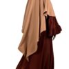 Abaya-Caly-Marron-Rouille-x-Maxi-Khimar-Camel-by-Oummi-Abi-Moi-