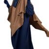 Abaya-Manches-Bouffantes-Bleu-Nuit-x-Maxi-Khimar-Moka-x-Half-Niqab-Bleu-Nuit-x-Gants-Tactiles-Sans-Fleur-Bleu-By-Oummi-Abi-Moi-