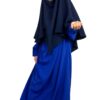 Abaya Mini Bint.a Bleu Roi x Khimar Mini Bint.a Bleu Nuit By Oummi Abi Moi
