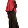 Abaya Mini Chocolat x Khimar Mini Terra Rosa By Oummi Abi Moi