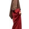Abaya Mini Terra Rosa x Khimar Mini Moka By Oummi Abi Moi