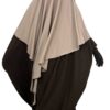 Abaya-Saudi-Chocolate-x-Maxi-Khimar-Taupe-Nude-By-Oummi-Abi-Moi
