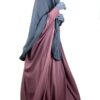 Cape-Yemenite-Sans-Casquette-Gris-x-Abaya-Saoudienne-Rose-Parme-By-Oummi-Abi-Moi