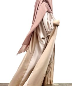 Set Majdouline Beige x Maxi Hijab XXL Beige by Oummi Abi Moi