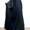 Set Majdouline Noir Coton x Maxi Hijab XXL Greige by Oummi Abi Moi