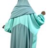 Set Majdouline Vert d'Eau x Maxi Khimar Classique Vert d'Eau by Oummi Abi Moi