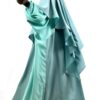 Set Majdouline Vert d'Eau x Maxi Khimar Classique Vert d'Eau by Oummi Abi Moi