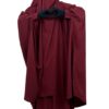 Jilbab 2 Pièces Bordeaux x Gants Tactiles Sans Fleur Noir By Oummi Abi Moi (1)
