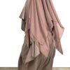 Khimar-3-Voiles-Taupe-Nude-x-Abaya-Manches-Bouffantes-Taupe-Nude-By-Oummi-Abi-Moi